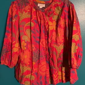 Velvet by Graham & Spencer Button up puff sleeve shirt